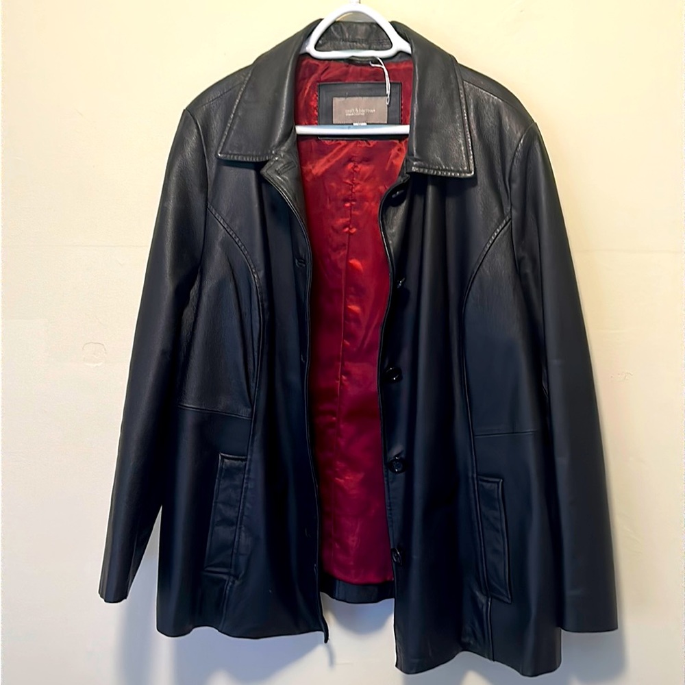 Women Jacket leather black color